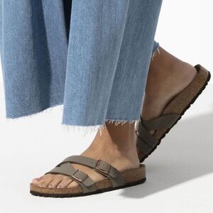 Birkenstock Women's Sandals in Gray and Brown